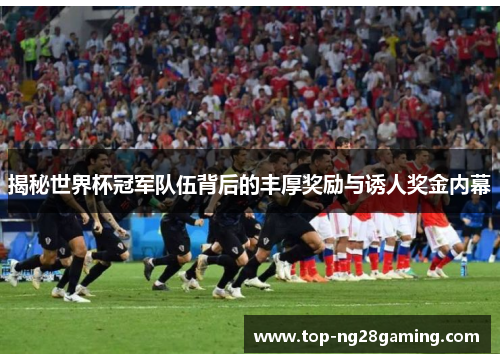 揭秘世界杯冠军队伍背后的丰厚奖励与诱人奖金内幕